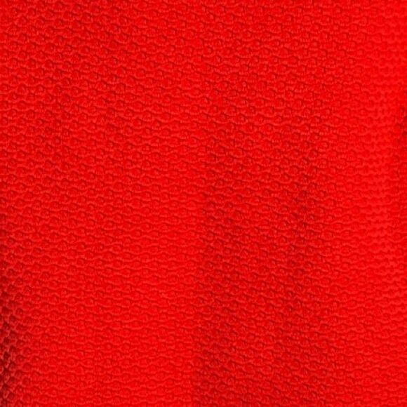 Mango Shirt Womens Small Red Waffle Knit Top Textured Casual Office Versatile - Picture 5 of 7